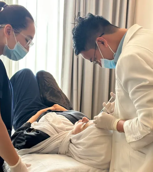 Quy trình tiêm xóa rãnh lệ tại Hbio Clinic